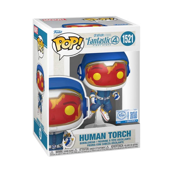 The Fantastic Four: First Steps POP! Vinyl Figure Human Torch (Astronaut) 9 cm