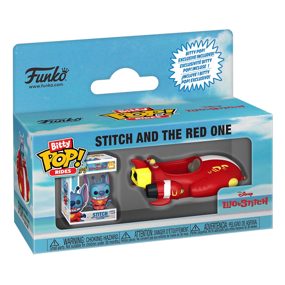 Lilo & Stitch Bitty POP! Rides Vinyl Figure Stitch and The Red One