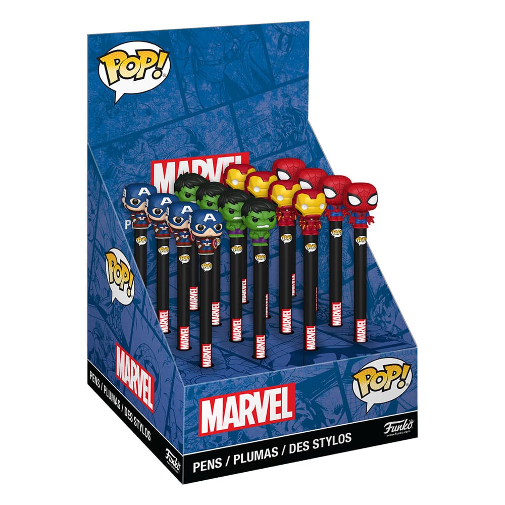 Marvel New Classics POP! Homewares Pens with Toppers Display (16) Funko POP Funko