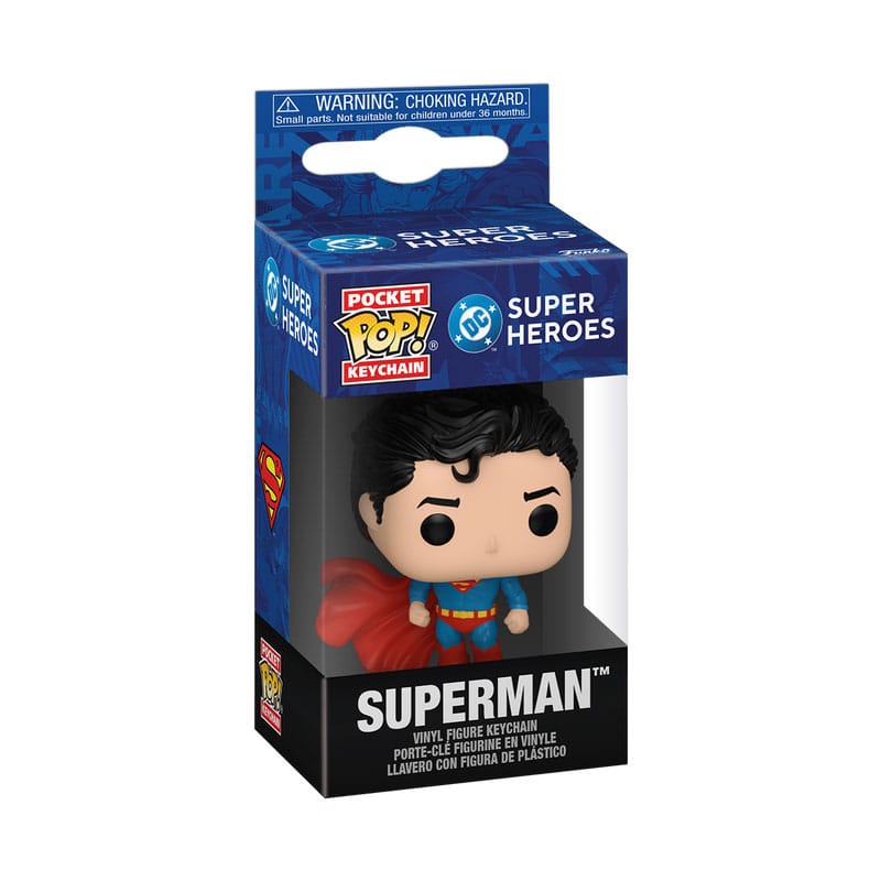 DC Comics POP! Vinyl Keychains 4 cm New Classics - Superman Display (12) Funko