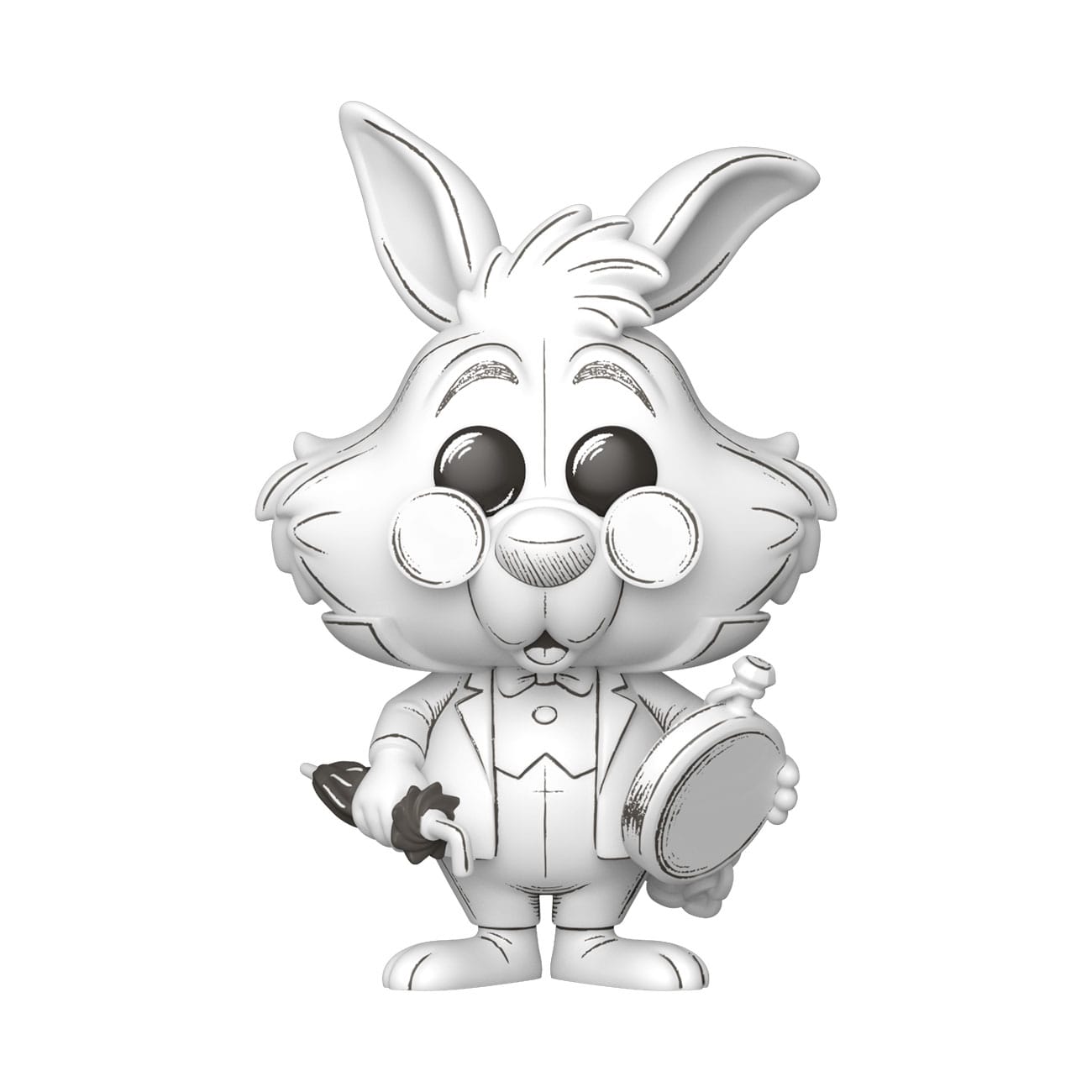 Disney POP! Vinyl Figure Sketched- White Rabbit 9 cm Funko POP - FanofThings.co.uk