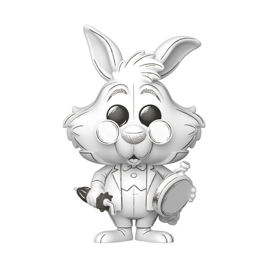 Disney POP! Vinyl Figure Sketched- White Rabbit 9 cm Funko POP - FanofThings.co.uk