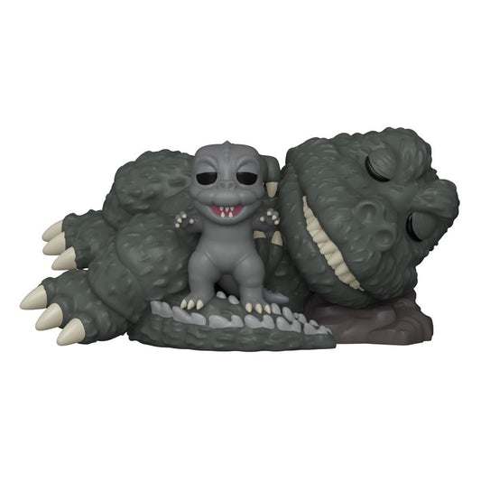 Godzilla Super Sized POP! Movies Vinyl Figure Sleeping Godzilla with Minilla 15 cm Funko