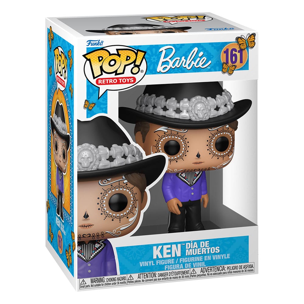Barbie POP! Retro Toys Vinyl Figure Ken Dia de los Muertos 9 cm