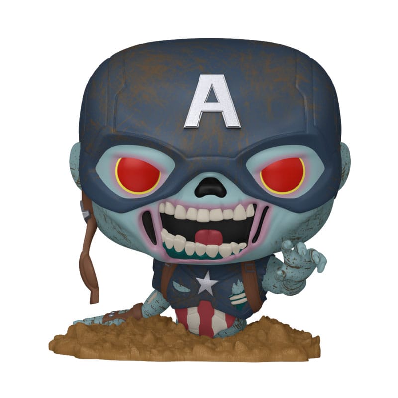 Marvel Zombies POP! Marvel Vinyl Figure Captain America 9 cm Funko POP - FanofThings.co.uk