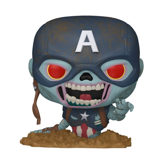 Marvel Zombies POP! Marvel Vinyl Figure Captain America 9 cm Funko POP - FanofThings.co.uk