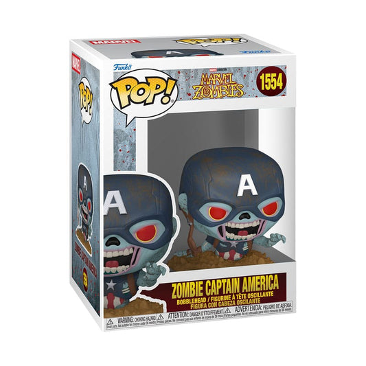 Marvel Zombies POP! Marvel Vinyl Figure Captain America 9 cm Funko POP - FanofThings.co.uk