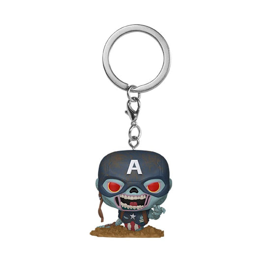 Marvel Zombies POP! Vinyl Keychains 4 cm Captain America Display (12) Funko POP - FanofThings.co.uk