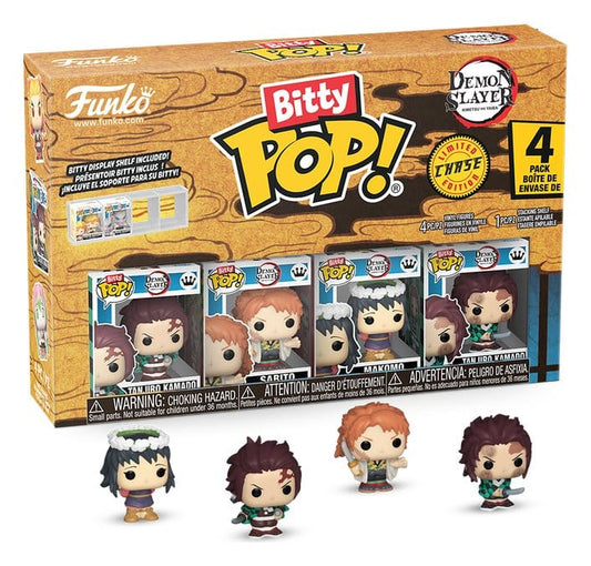 Demon Slayer: Kimetsu no Yaiba Bitty POP! Vinyl Figure 4-Pack Tanjiro 2,5 cm