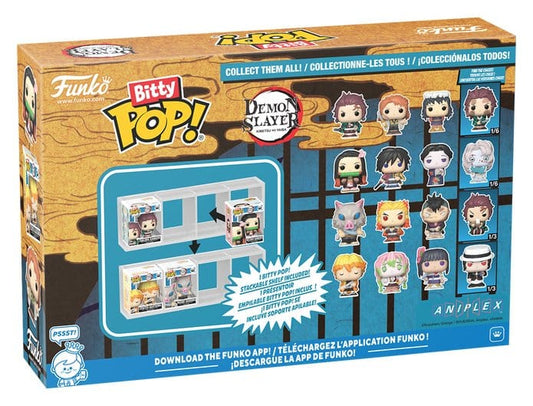 Demon Slayer: Kimetsu no Yaiba Bitty POP! Vinyl Figure 4-Pack Tanjiro 2,5 cm