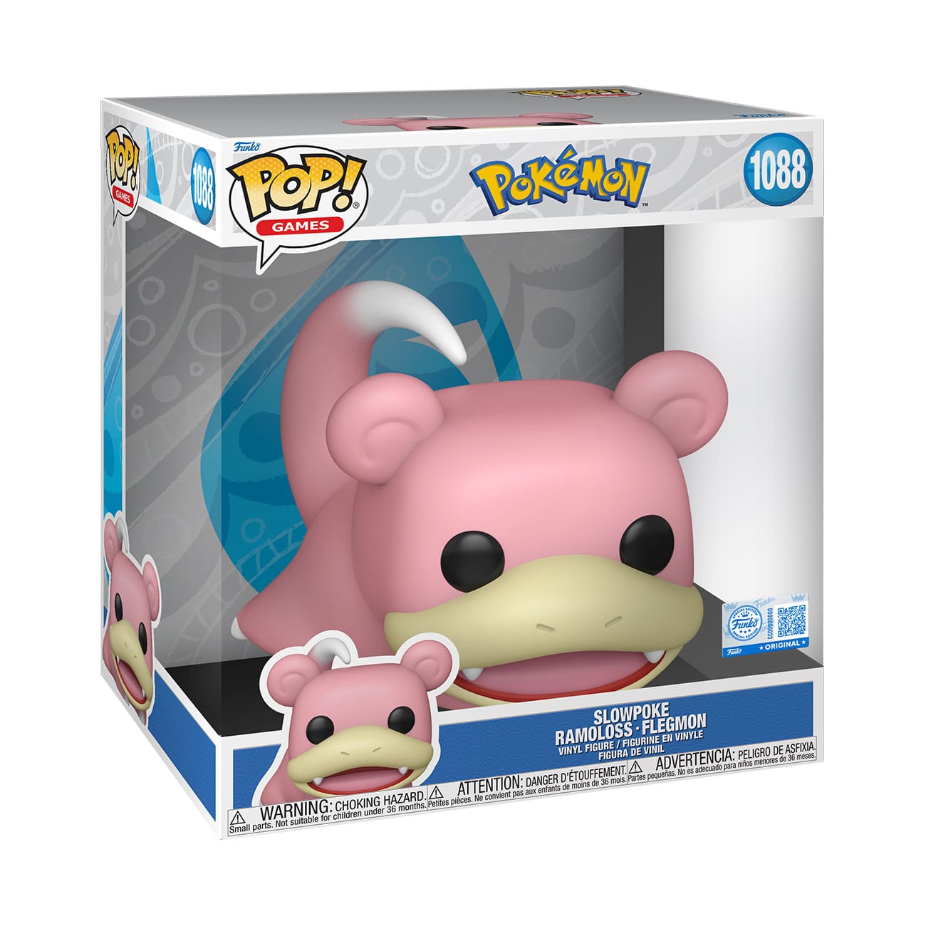 Pokemon Super Sized Jumbo POP! Vinyl Figure Slowpoke 25 cm Funko POP - FanofThings.co.uk