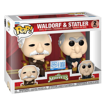 The Muppets POP! Television Vinyl Figures 2-Pack Waldorf & Statler 9 cm Funko