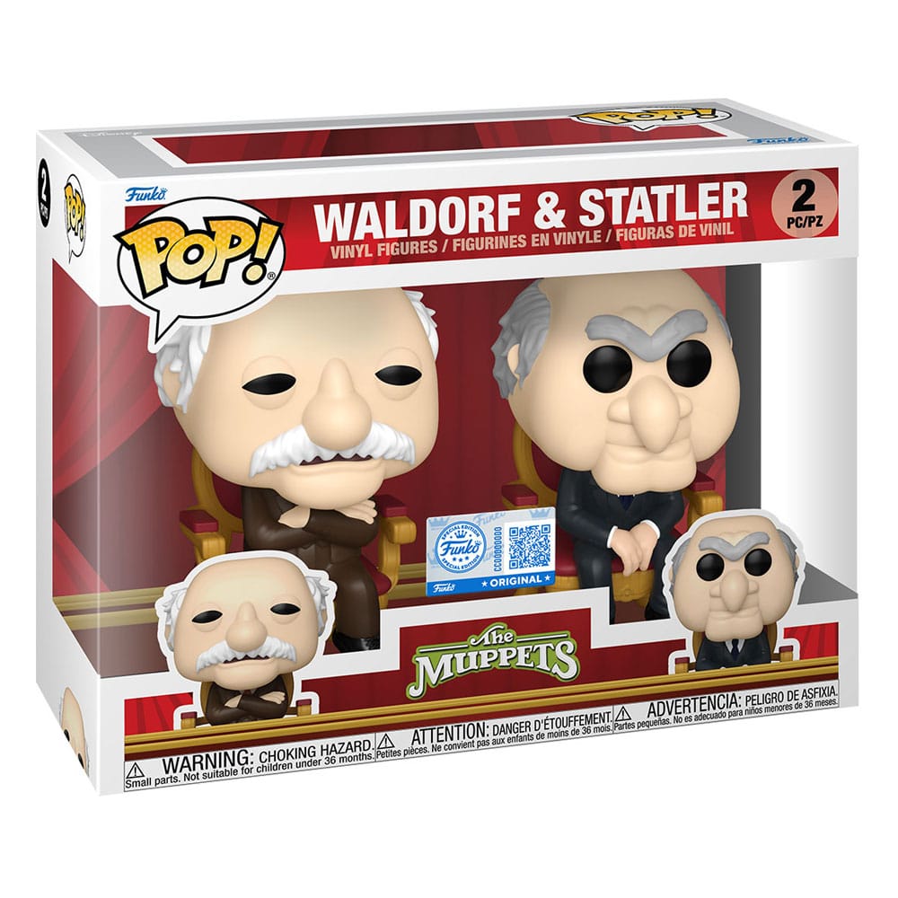 The Muppets POP! Television Vinyl Figures 2-Pack Waldorf & Statler 9 cm Funko