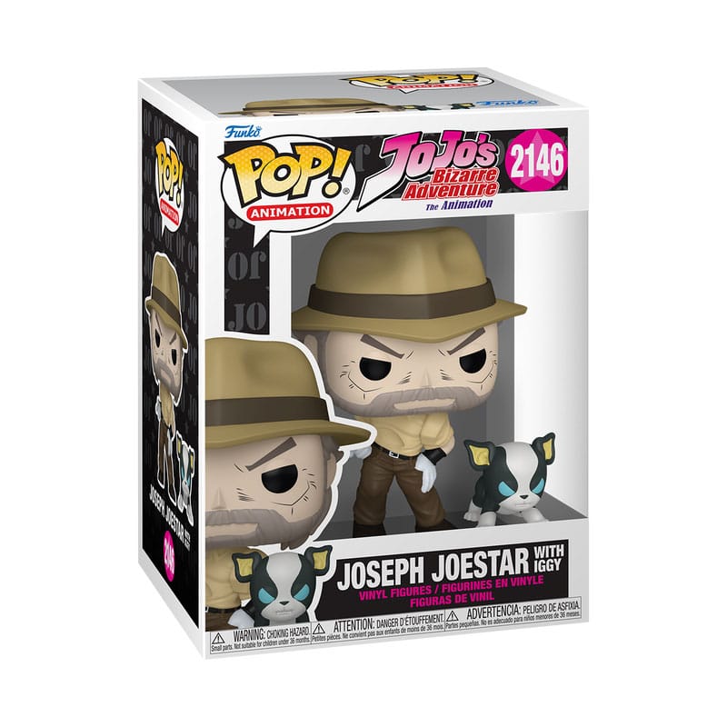 JoJo´s Bizarre Adventure POP!&Buddy Animation Vinyl Figures Joseph & Iggy 9 cm Funko POP Funko