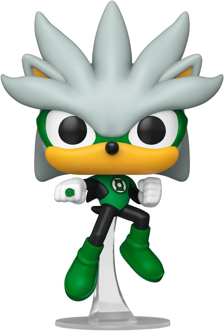 DC's Justice League and Sonic the Hedgehog POP! Movies Vinyl Figures Silver/GL 9 cm