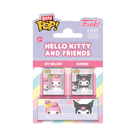 Hello Kitty Bitty POP! Vinyl Figures 2-Pack My Melody&Kuromi 2 cm Funko POP - FanofThings.co.uk