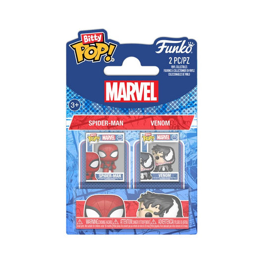 Spider-Man Bitty POP! Vinyl Figure 2-Pack Spider-Man&Vnm 2,5 cm Funko POP - FanofThings.co.uk
