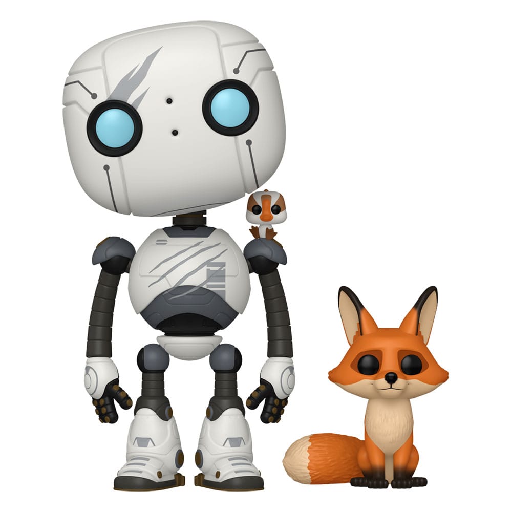 Wild Robot POP&Buddy! Movies Vinyl Figures Roz w/Brightbill & Fink 9 cm Funko POP