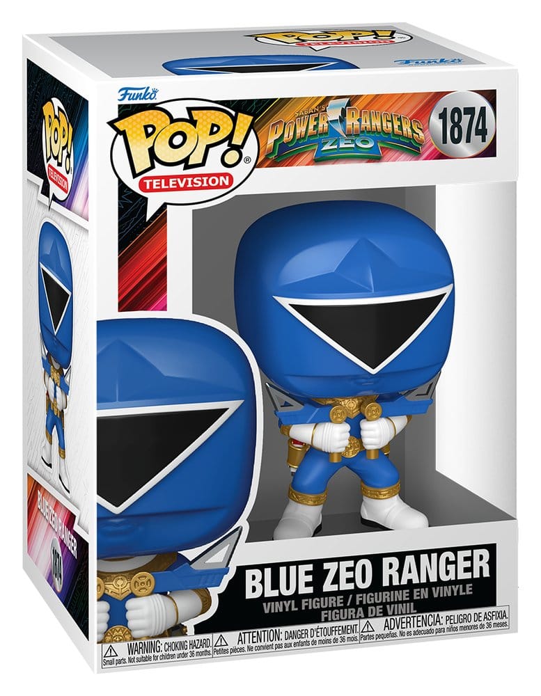 Power Rangers Zeo POP! Movies Vinyl Figures Zeo Ranger Blue 9 cm Funko