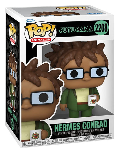 Futurama Pop! Animation Vinyl Figure Hermes w/Mug 9 cm Funko
