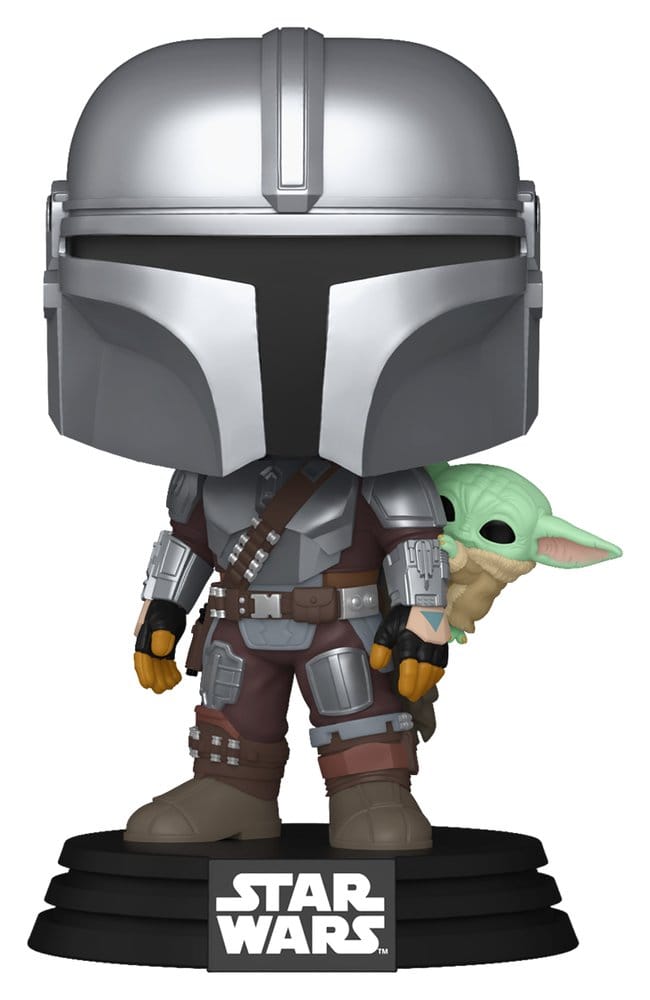 Star Wars: The Mandalorian and Grogu POP! Vinyl Bobblehead Figure The Mandalorian with Grogu 9 cm Funko