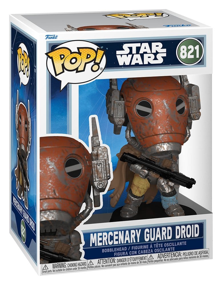 Star Wars: The Mandalorian and Grogu POP! Vinyl Bobblehead Figure Mercenary Guard Droid 9 cm Funko