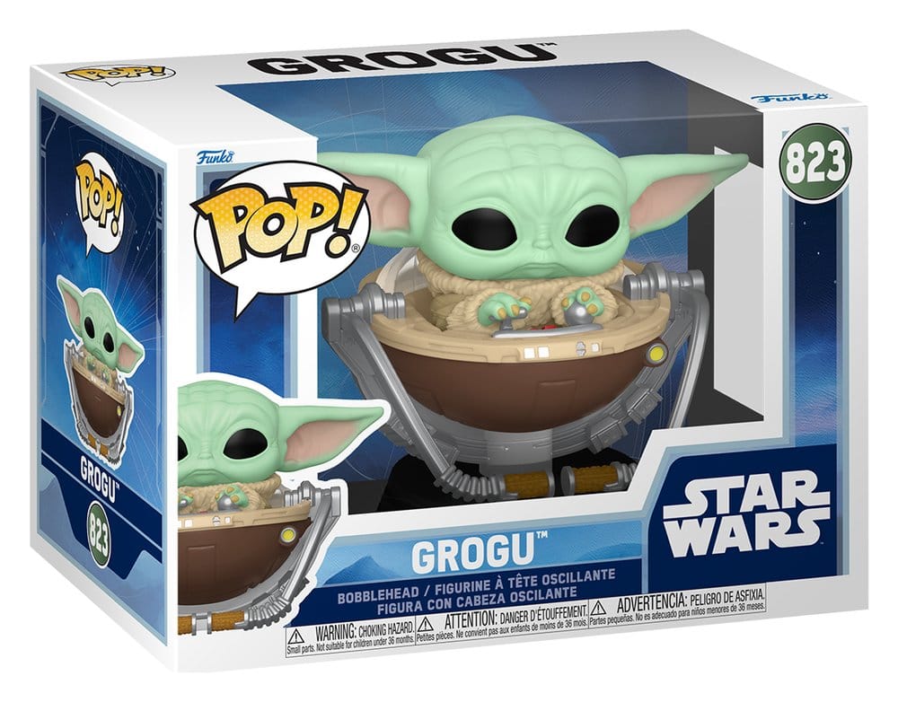 Star Wars: The Mandalorian and Grogu POP! Vinyl Bobblehead Figure Grogu in Pram 9 cm Funko