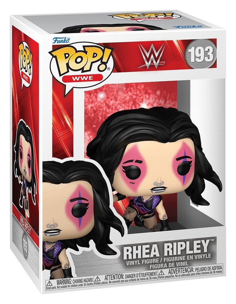WWE POP! Vinyl Figures Rhea Ripley (WrestleMania XL) with Chase 9 cm Assortment (6) Funko
