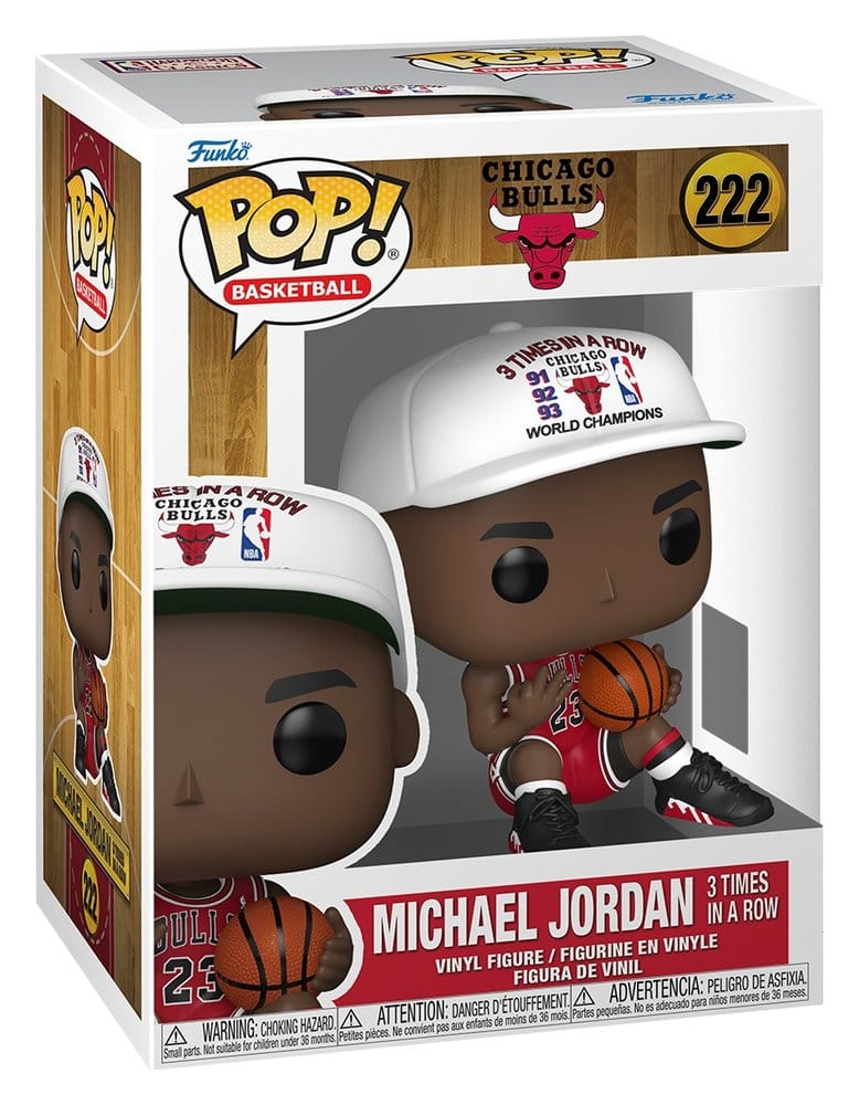 NBA Legends POP! Sports Vinyl Figure Chicago Bulls: Michael Jordan 3 Times in a Row 9 cm Funko