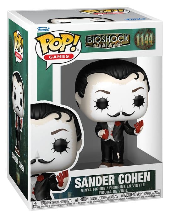 Bioshock POP! Games Vinyl Figure Sander Cohen 9 cm Funko