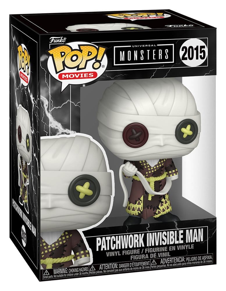 Universal Monsters Patchwork POP! Movies Vinyl Figure Invisible Man 9 cm Funko