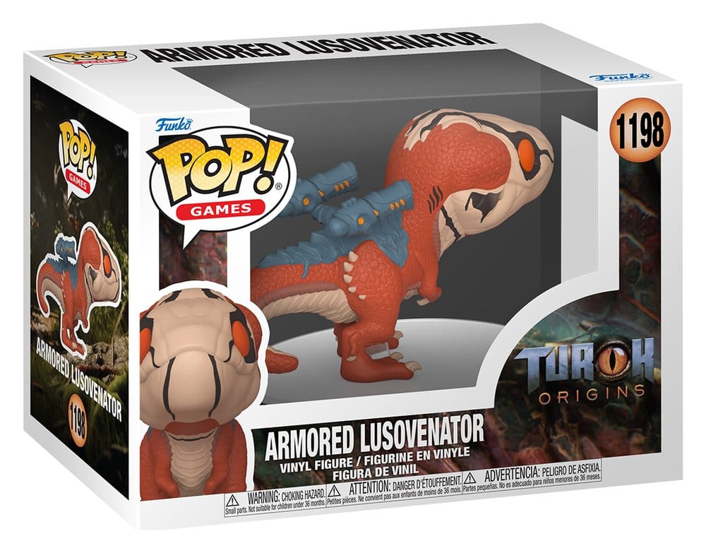 Turok POP! Games Vinyl Figure Armored Lusovenator 9 cm Funko