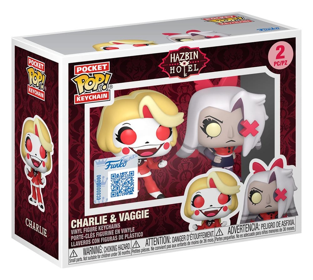 Hazbin Hotel POP! Vinyl Keychain 2-Pack Charlie & Vaggie 4 cm Funko