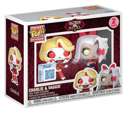 Hazbin Hotel POP! Vinyl Keychain 2-Pack Charlie & Vaggie 4 cm Funko