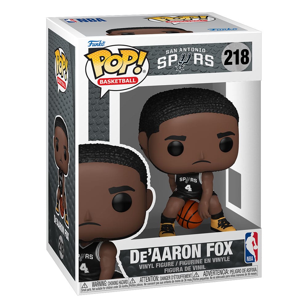 NBA POP! Basketball Vinyl Figure San Antonio Spurs: De'Aaron Fox (2025 Icon Edition Uniform) 9 cm Funko