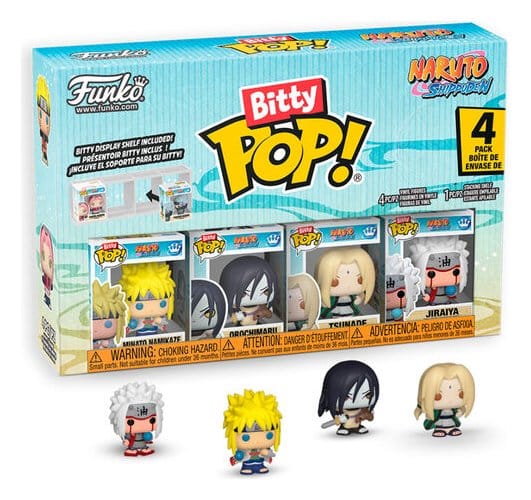 Naruto Bitty POP! Vinyl Figure 4-Pack Display (12) 2,5 cm