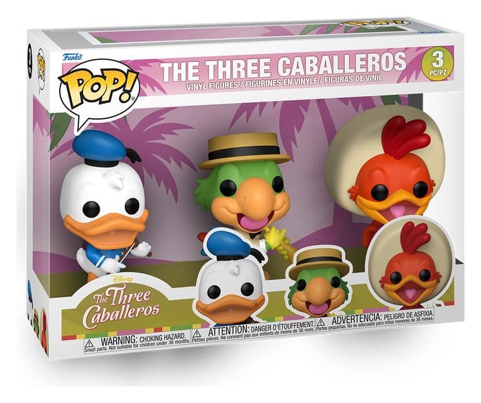 Disney POP! Vinyl Figure 3-Pack The Three Caballeros 9 cm