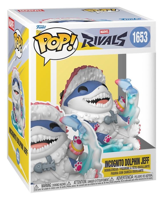 Marvel Rivals POP! Games Vinyl Figure Jeff (Incognito Dolphin) 9 cm