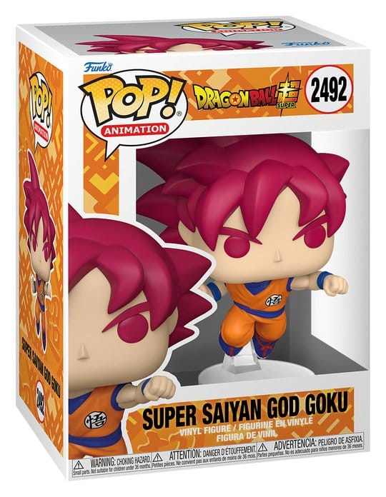 Dragon Ball Super POP! Animation Vinyl Figure Goku (Red) 9 cm