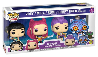 KPop Demon Hunters POP! Vinyl Figures 4-Pack KPOP DH