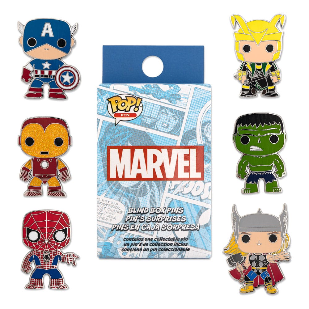 Marvel Loungefly POP! Enamel Pins Group 3 cm Assortment (12) Funko