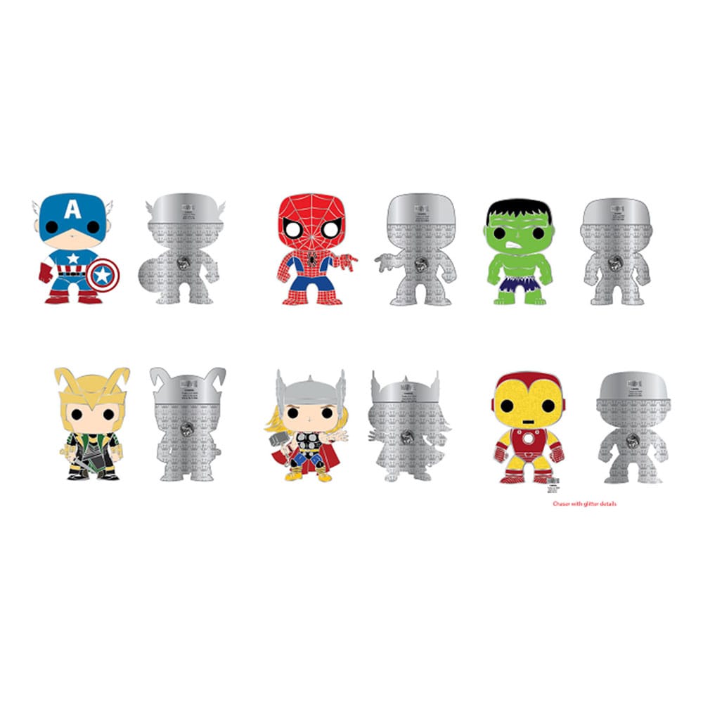 Marvel Loungefly POP! Enamel Pins Group 3 cm Assortment (12) Funko