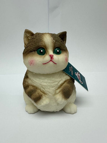 Fun Maker Squishy Fidget Toy Dark Brown Cat 11 cm