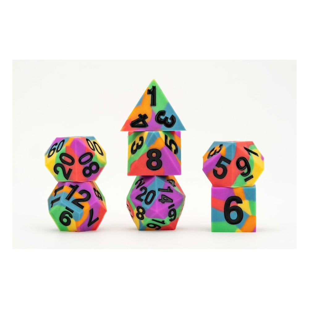 MDG Dice Set Pride Rainbow Flag FanRoll