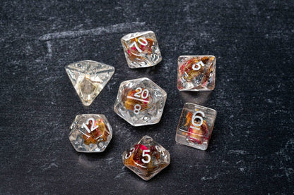 FanRoll  Dice Set Rose (7)