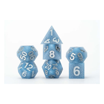 FanRoll Sharp Edge Silicone Dice Set Volcanic Soot (7)
