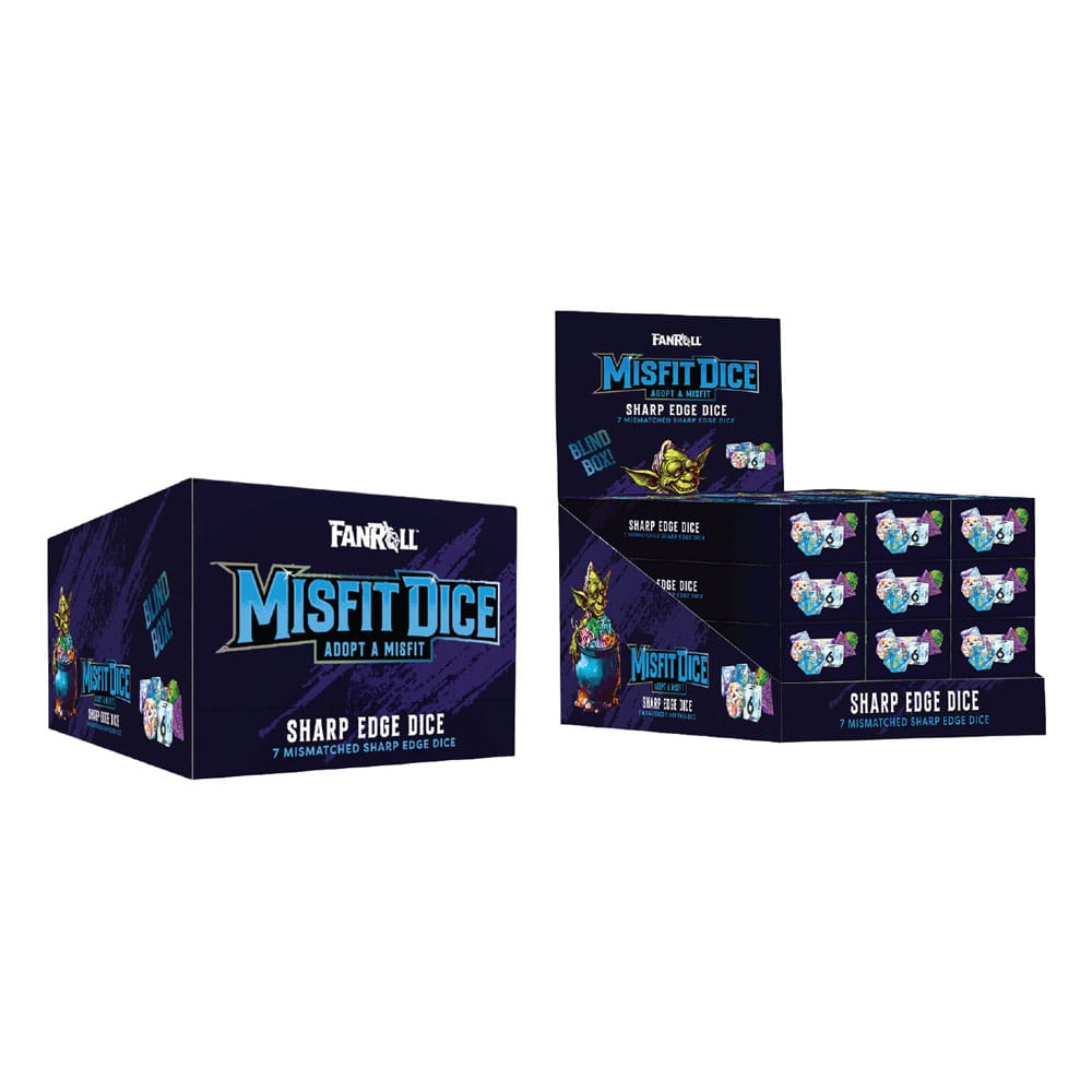 Misfit Adopt a Misfit Dice Set Blind Box Sharp Edge Dice Assortment (12) FanRoll