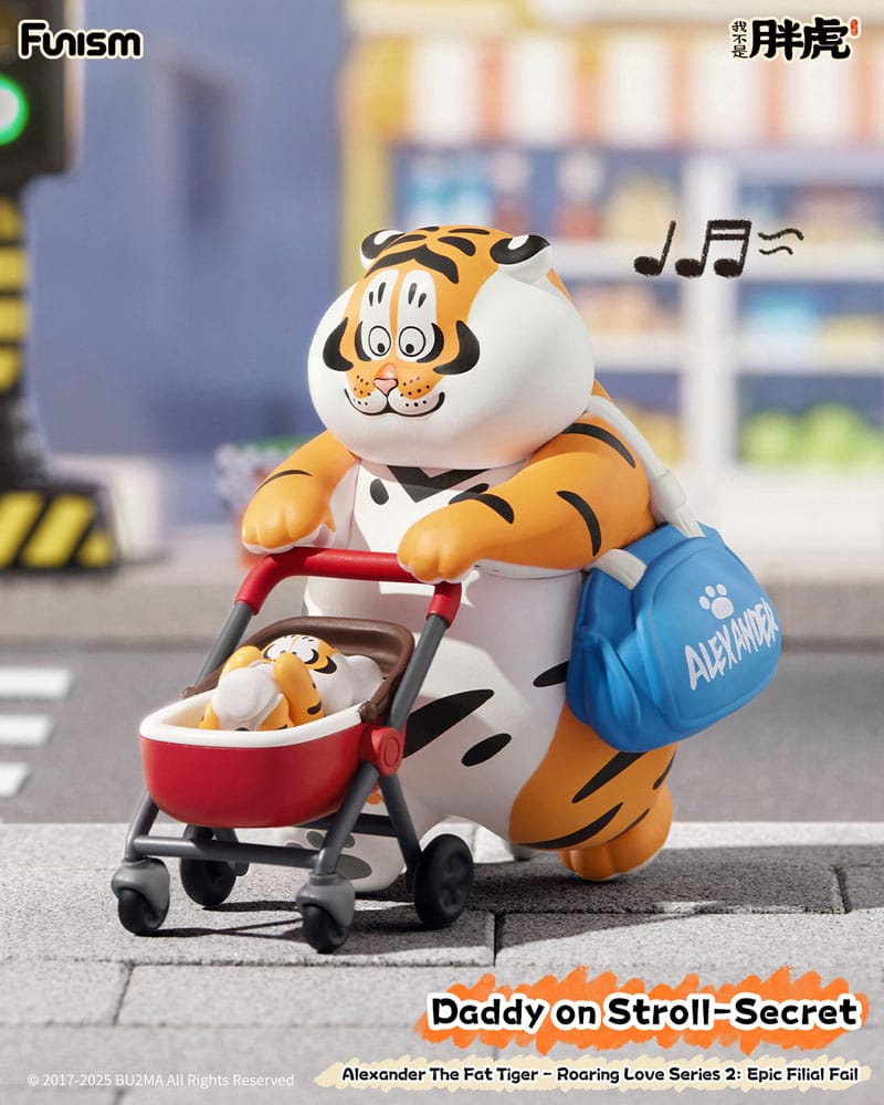Alexander The Fat Tiger Mini Figures Roaring Love Series 2: Epic Filial Fabil7 cm Display (8)
