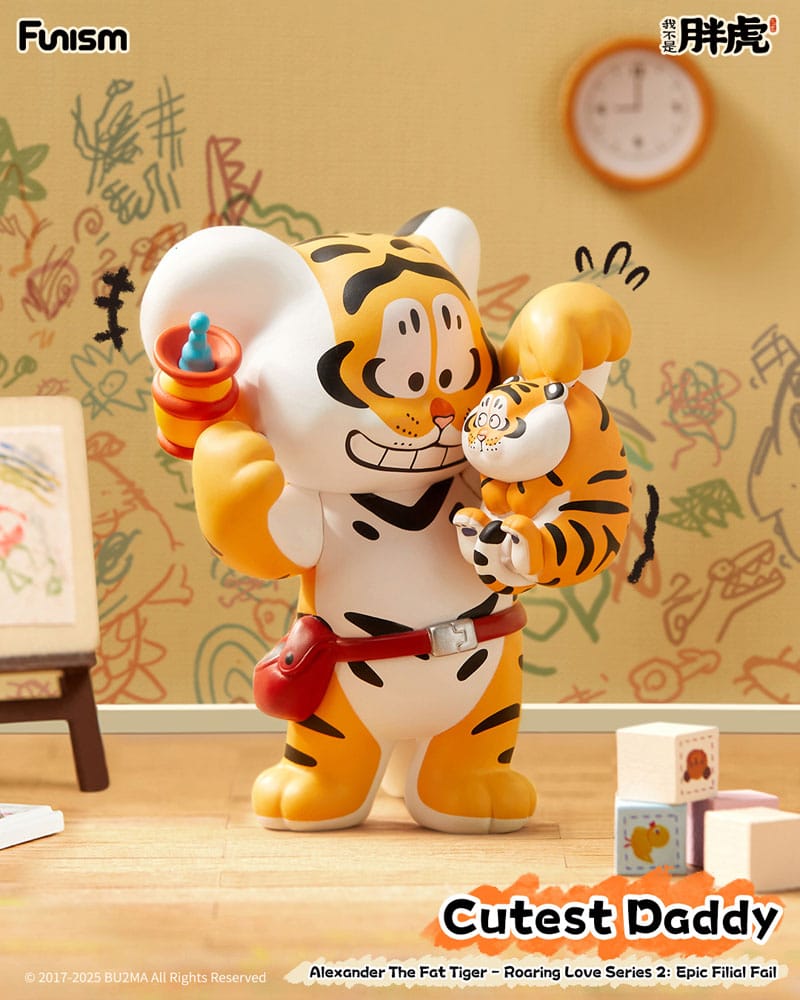 Alexander The Fat Tiger Mini Figures Roaring Love Series 2: Epic Filial Fabil7 cm Display (8)