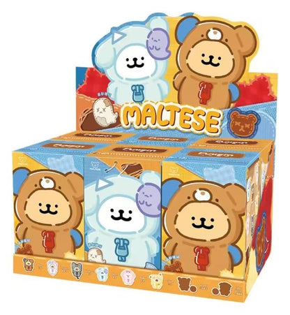 Maltese My Good Buddy Series Plush Figure Blind Box Display (6)